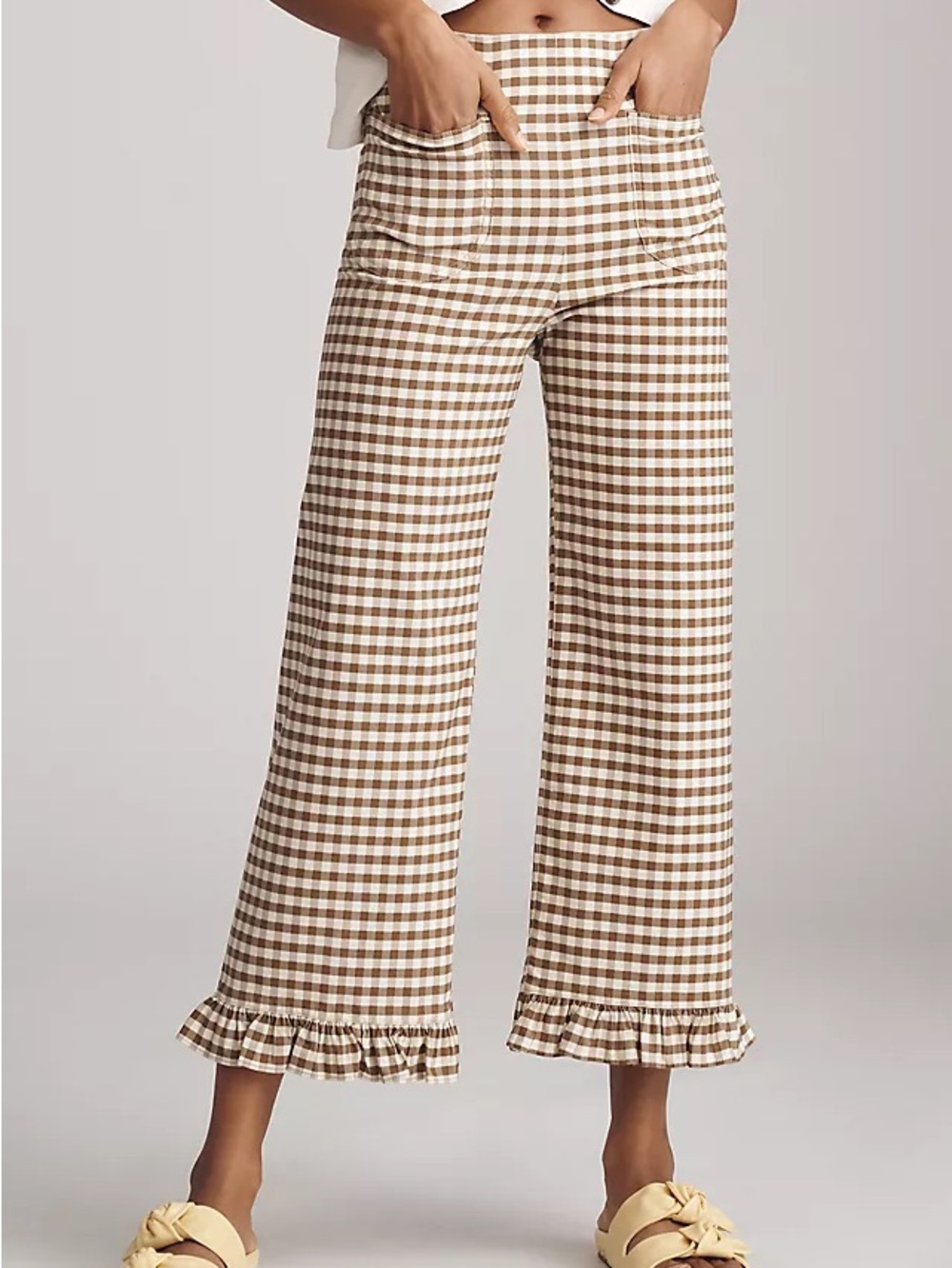 NWOT Anthropologie Maeve Collette High-Rise Wide-Leg Pant